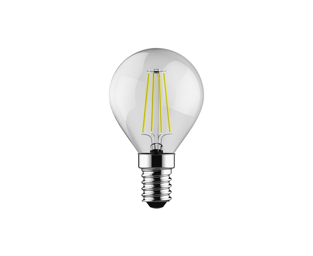 ლედ ნათურა ბურთი -4W E14 Osram -Filament — ნათურა და ვაზნა